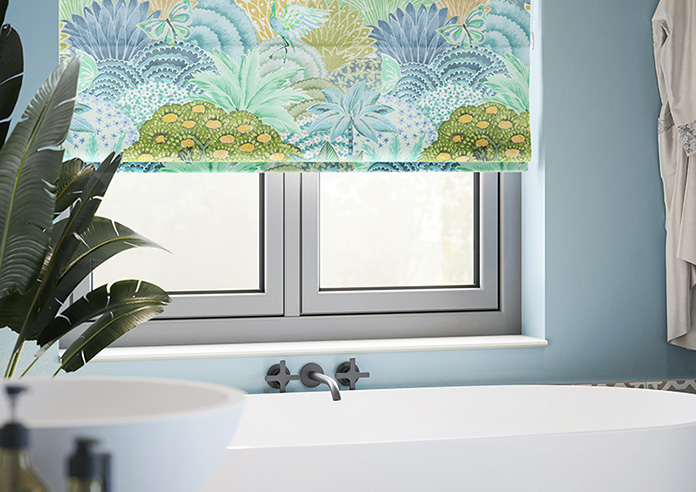 Kolkata Velvet, Spring Mist - Twist&Fit Roman Blind - Image 5